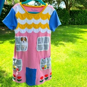 Adorable mini Boden applique dress